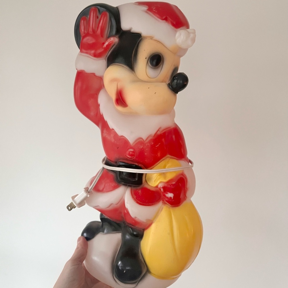 Vintage Christmas Mickey Mouse blow mold